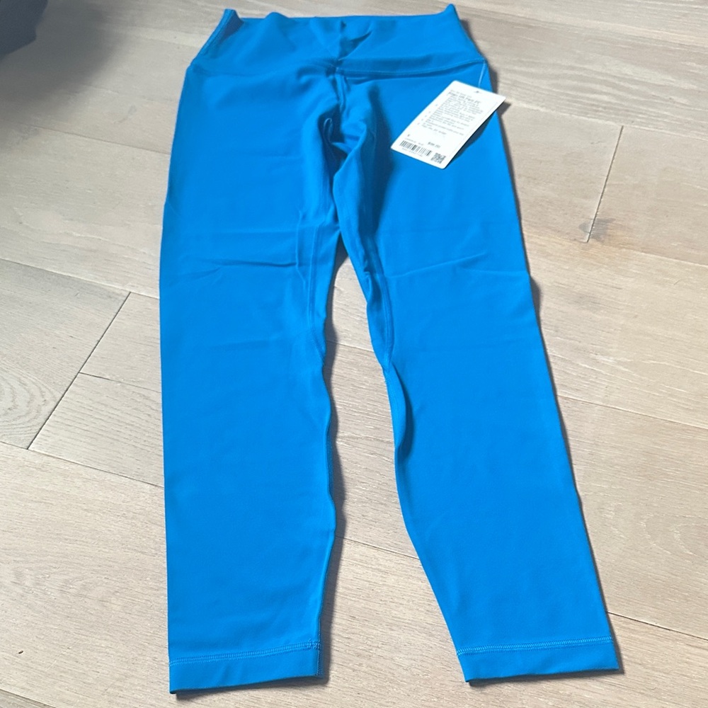NWT Lululemon Align HR Pant 25” Blue Sz 6